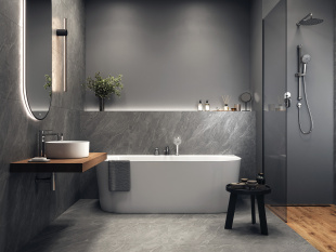 Керамогранит Cersanit Cambio серый арт. A17427 (60x120) ректификат рельеф